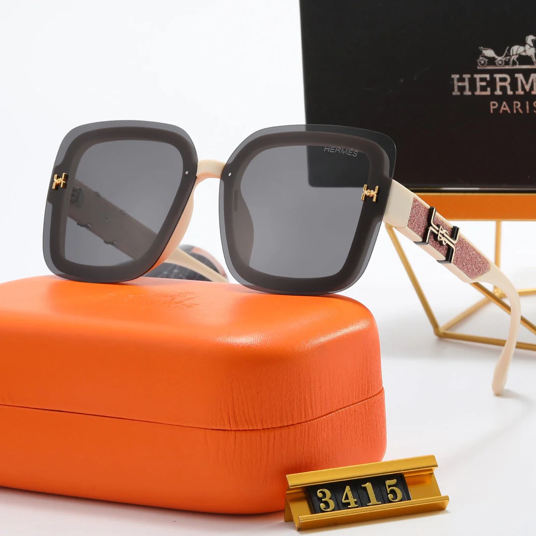 4 color luxury silver frosted Large H polarized sunglasses - Image 6