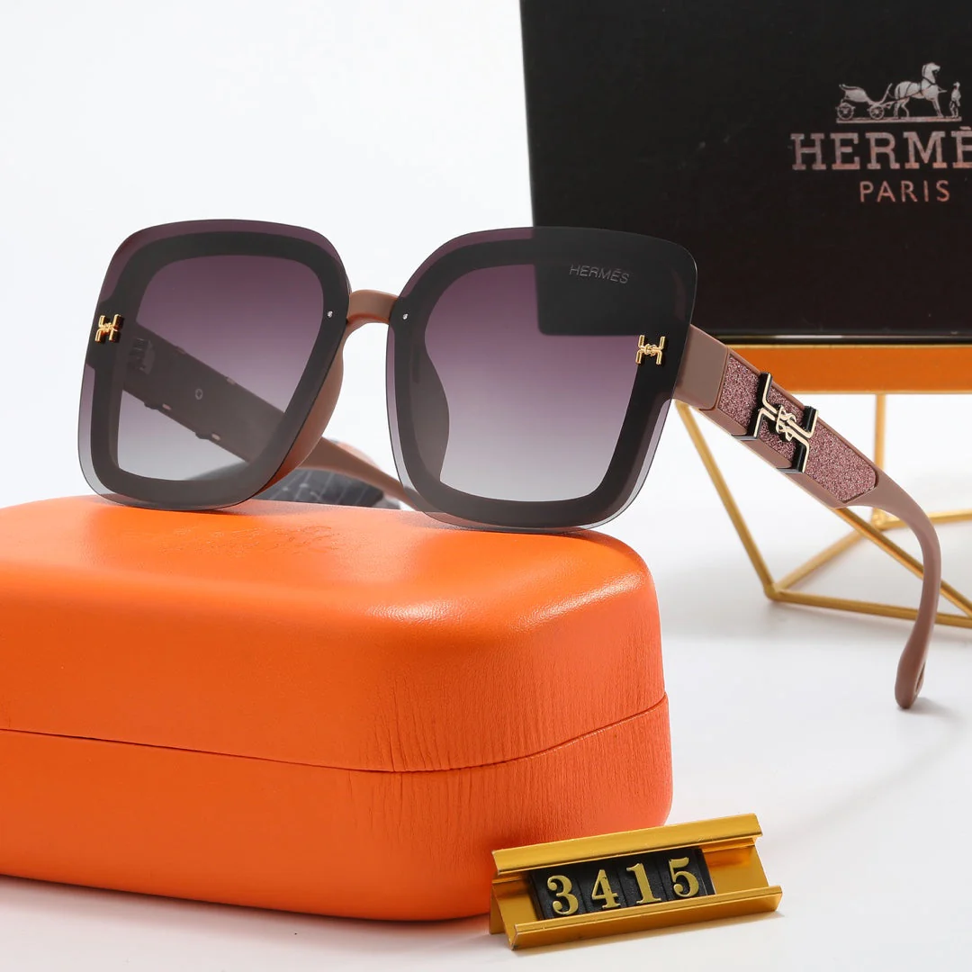 4 color luxury silver frosted Large H polarized sunglasses - Image 8